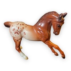 1999 Breyer Reeves Brown Appaloosa Foal Pony Stablemates Vintage 3.25” X 2.75”